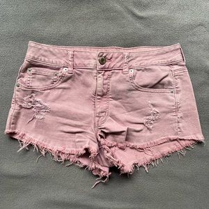 Pink American Eagle Outfitters Denim Shorts Size 8